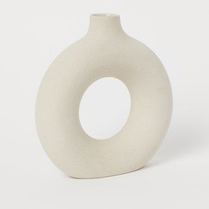 H&M Small Ceramic Donut Vase